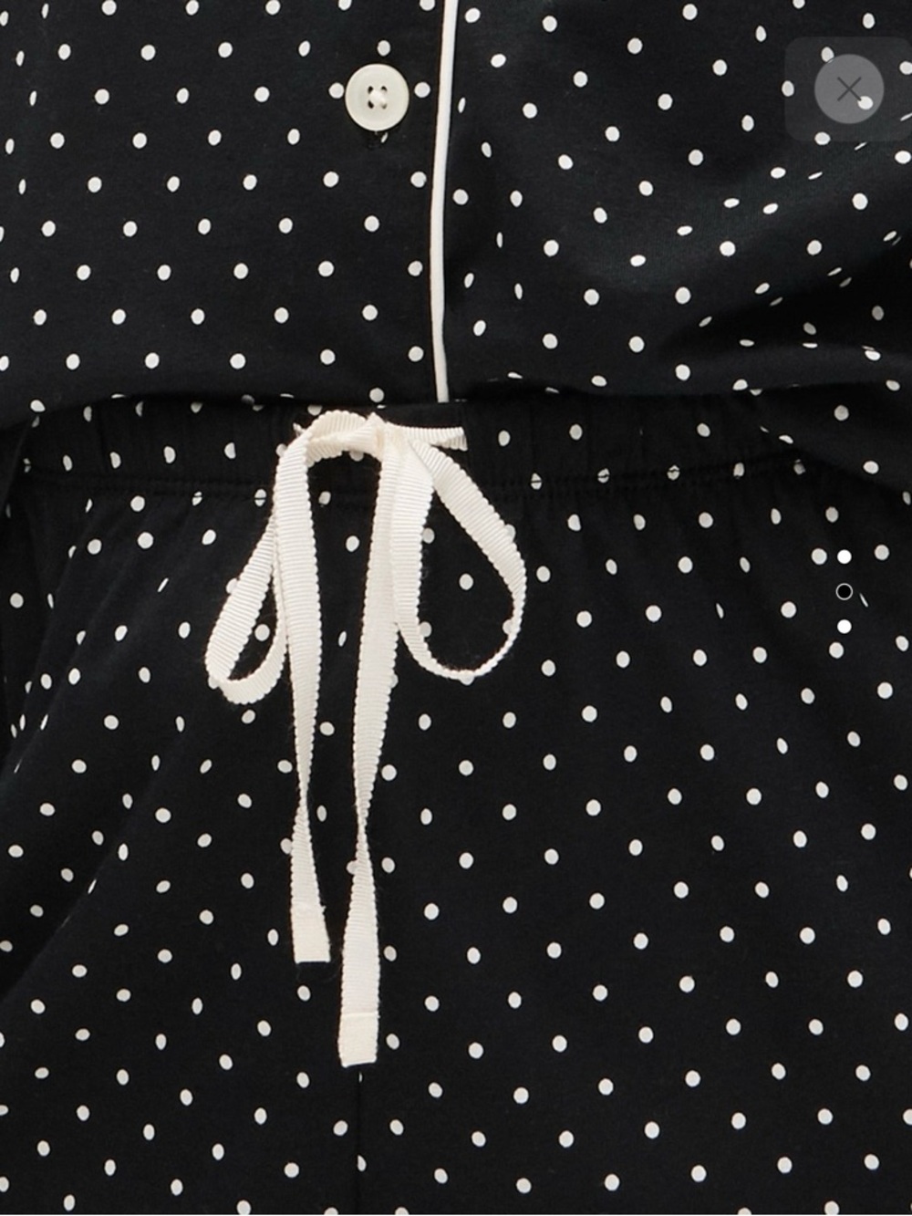 NWT Jcrew Dreamy Cotton-blend Long Sleeve Pajama Set in Polka Dot Print Size M - Picture 3 of 5